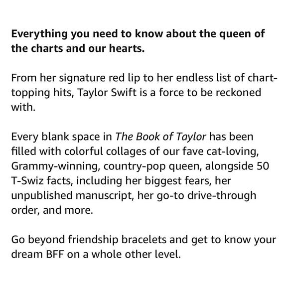 Book of Taylor : 50 Reasons Why Taylor Swift Rules the World by Billie Oliver... - Picture 5 of 7